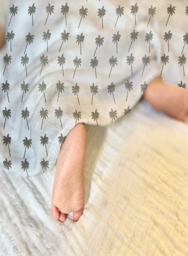 Rajlinen بطانيات لفّ الأطفال مصنوعة من الموسلين ١٠٠٪، بطانيات لفّ الأطفال حديثي الولادة، بطانيات استقبال الأطفال للجنسين، بطانيات ناعمة ودافئة ومريحة، عبوة من ٤ قطع، مقاس ٤٧ × ٤٧ بوصة، هدية للأم الجديدة (كوكو وشريك) - Image 3